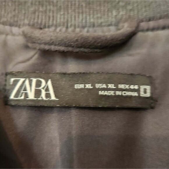 Zara faux suede jacket men's XL comfortable fall winter warm basic - Picture 8 of 9